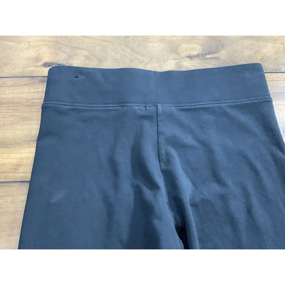 Nike Air Logo Cropped Leggings Black Mid Rise Size Medium - Picture 6 of 9